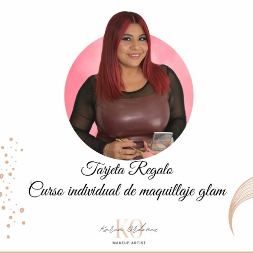 Tarjeta Regalo - Curso individual de maquillaje glam